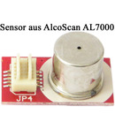 Auswechselbarer Sensor aus dem Atem-Alkohol-Messgerät AlcoScan Al 7000